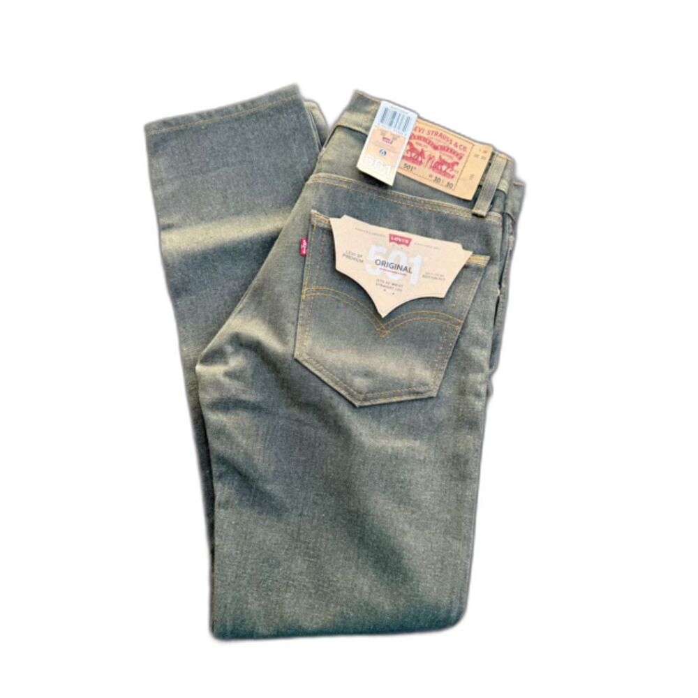 Levi’s 501 Original Fit Button Fly Jeans Castro Dark Olive Green NWT Men’s 30x30
